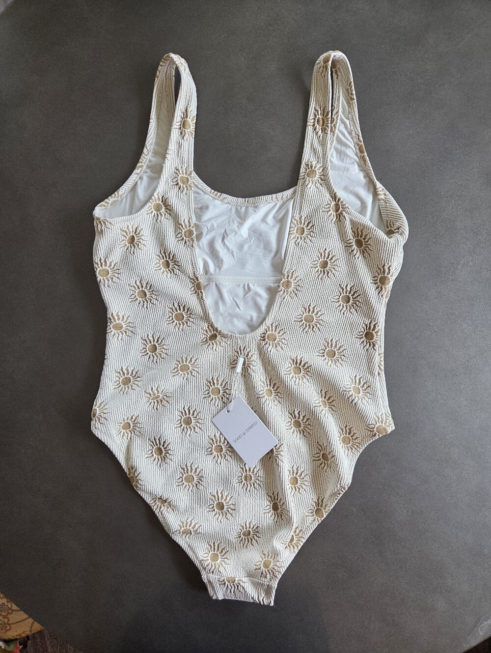 Solid & Striped The Luela One Piece Swimsuit Size XL NWT $188 Brule Crinkle Sun - Picture 5 of 12